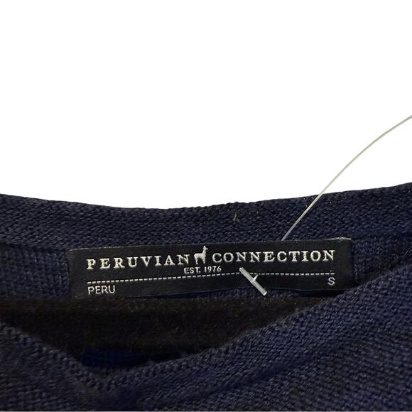 Peruvian Connection navy blue dress size Small - Picture 3 of 5